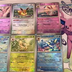 Pokemon TCG Prismatic Evolutions Pokeball Reverse Eeveelution set of 6 #3 - Image 3
