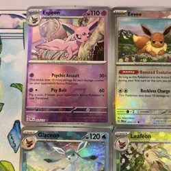 Pokemon TCG Prismatic Evolutions Pokeball Reverse Eeveelution set of 6 #3 - Image 4