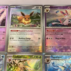 Pokemon TCG Prismatic Evolutions Pokeball Reverse Eeveelution set of 6 #3 - Image 5