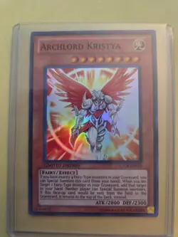 YUGIOH ARCHLORD KRISTYA SUPER RARE CT08-EN010 LIMITED EDITION - Image 1