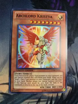 YUGIOH ARCHLORD KRISTYA SUPER RARE CT08-EN010 LIMITED EDITION - Image 1
