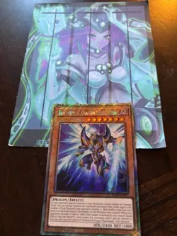 Yugioh 1x Fantastical Dragon Phantazmay Alternate Art Platinum RA02-EN013 1st NM - Image 1