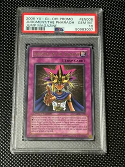 YUGIOH PSA 10 2006 Judgment of the Pharaoh JUMP-EN008 Ultra Rare Promo *3007 - Image 1