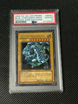 YUGIOH PSA 10 2004 Blue-Eyes White Dragon JMP-EN001 Ultra Rare EN Variant *4544 - Image 1