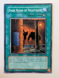 Yugioh- 1X Dark Room of Nightmare - Common - 1st Edition - SD3-EN022 - Near Mint - Image 1