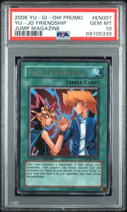 YUGIOH PSA 10 2006 Yu-Jo Friendship JUMP-EN007 Ultra Rare Promo *5339 - Image 1