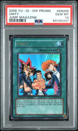 YUGIOH PSA 10 2006 Unity JUMP-EN006 Ultra Rare Promo *5337 - Image 1