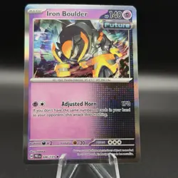 Iron Boulder 46/131 Pokemon TCG Prismatic Evolutions Holo Foil Rare Card NM - Image 1