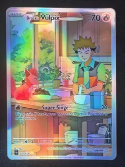 Pokemon Fanart Brock's Vulpix Card - Image 2
