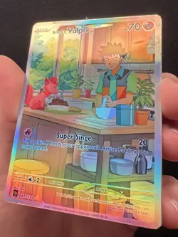 Pokemon Fanart Brock's Vulpix Card - Image 4