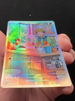 Pokemon Fanart Brock's Vulpix Card - Image 5