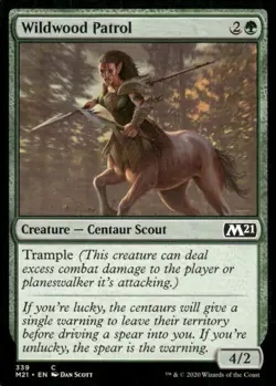 Wildwood Patrol 339 M21 MTG Magic the Gathering card - Image 1