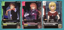 Gundam Card Game - Newtype Rising - 3 Pilot Rare Card Lot - Image 1