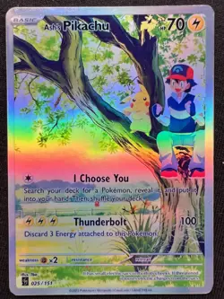 Pokemon Fanart Ash's Pikachu Card - Image 2