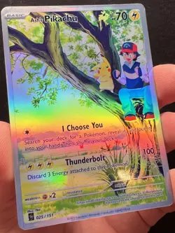 Pokemon Fanart Ash's Pikachu Card - Image 4