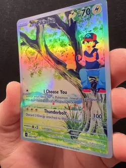 Pokemon Fanart Ash's Pikachu Card - Image 5