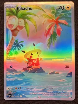 Pokemon Fanart Pikachu Card - Image 2