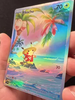 Pokemon Fanart Pikachu Card - Image 4