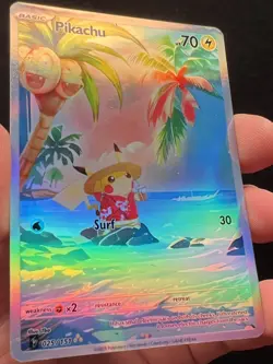 Pokemon Fanart Pikachu Card - Image 5