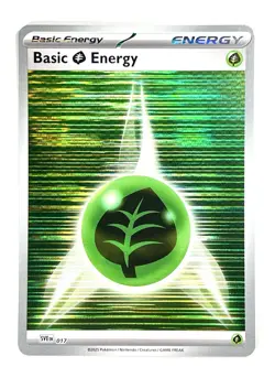 Grass Energy - (Horizontal Holo) Black Bolt & White Flare Pokemon TCG Card #17 - Image 1