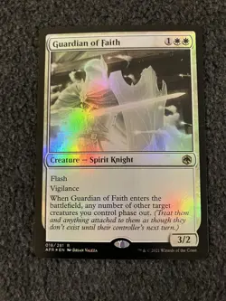 Magic The Gathering MTG - Guardian of Faith Foil - AFR - Image 1