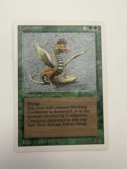 Magic the Gathering ~ MTG ~ 1x Cockatrice ~ NM ~ REVISED - Image 1
