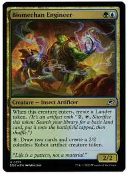 Biomechan Engineer (Foil) - 0213 - Edge of Eternities - MTG - NM Ships Now - Image 1