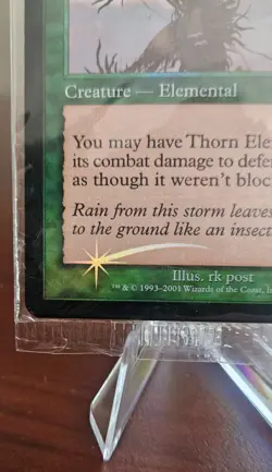 2001 MTG Magic the Gathering Thorn Elemental 7th Edition Foil Sealed NM 273/350 - Image 5