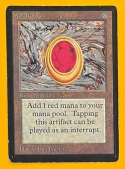 MTG MOX RUBY Beta (OldManMTG 011-153) - Image 1
