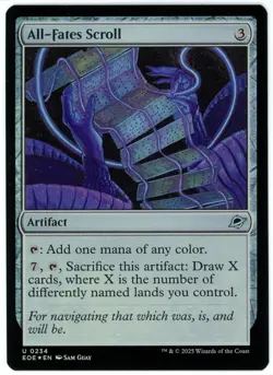 All-Fates Scroll (Foil) - 0234 - Edge of Eternities - MTG - NM Ships Now - Image 1