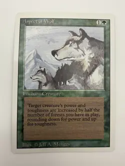 MTG Aspect of Wolf Revised Edition. NM - Image 1