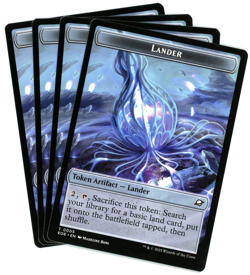 x4 Drone / Lander (0005) Double-Sided Token - Edge of Eternities - MTG NM/M - Image 2