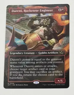 Magic MTG Card Daretti, Rocketeer Engineer NM Aetherdrift #0358 Extended Rare - Image 1
