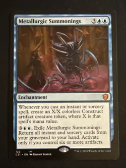1x Metallurgic Summonings (122) Commander 2021 LP MTG Magic the Gathering x1 MKE - Image 1