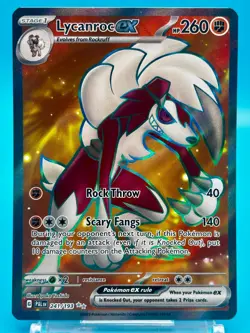 Lycanroc EX #241 Pokemon Paldea Evolved Holo Full Art Ultra Rare NM 241/193 TCG - Image 1