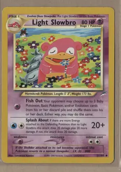 Pokemon TCG: Light Slowbro #51/105 Neo Destiny Common LP - Image 3