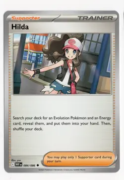 Pokemon TCG: Hilda - 84/86- Scarlet Violet White Flare - NM SUPPORTER TRAINER - Image 1