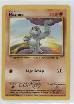 Machop Dutch Pokemon Base Set #52 1999 01ey - Image 1