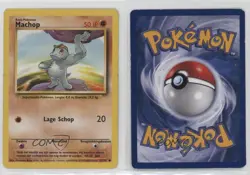 Machop Dutch Pokemon Base Set #52 1999 01ey - Image 3