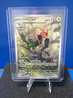 2025 Pokemon Black Bolt Unfezant Illustration Rare 150/086 - Image 1