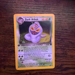 Pokemon Dark Arbok 2/82 Team Rocket 1st Edition Holo Rare NM - Image 1