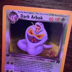 Pokemon Dark Arbok 2/82 Team Rocket 1st Edition Holo Rare NM - Image 2