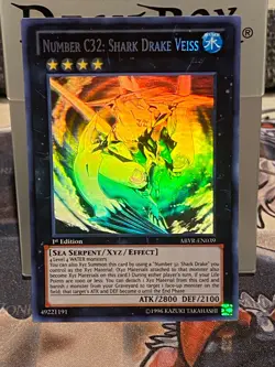 Yugioh Number C32: Shark Drake Veiss Ghost Rare ABYR-EN039 1st - Image 1