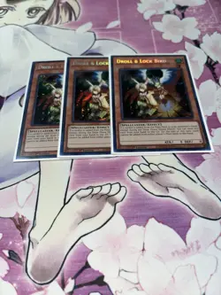 Yugioh! 3 NM Droll & Lock Bird Secret Rare RA02-EN006 1st Edition - Image 1