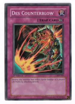YuGiOh AST-107 1st Edition Des Counterblow Super RARE NM - Image 1