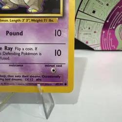 Drowzee Base Set 1 Pokemon Card 49/102 - Near Mint/mint - Image 4