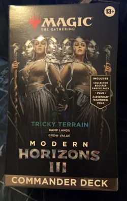 Modern Horizons 3 Commander Deck - Tricky Terrain (100-Card Deck, 2-Card Coll... - Image 1