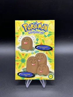 Pokemon Diglett Dugtrio 2000 Vintage Post Card 25 Navarrete Peru Us Seller - Image 1