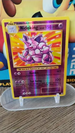 NIDOKING LV. 48 XY Evolutions POKEMON 2016 Reverse Holo Trading Card 45/108 - Image 1