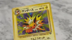 Jolteon #135 Jungle Set Rare Holo Pokemon Japanese Card Vintage 1997 - Image 2